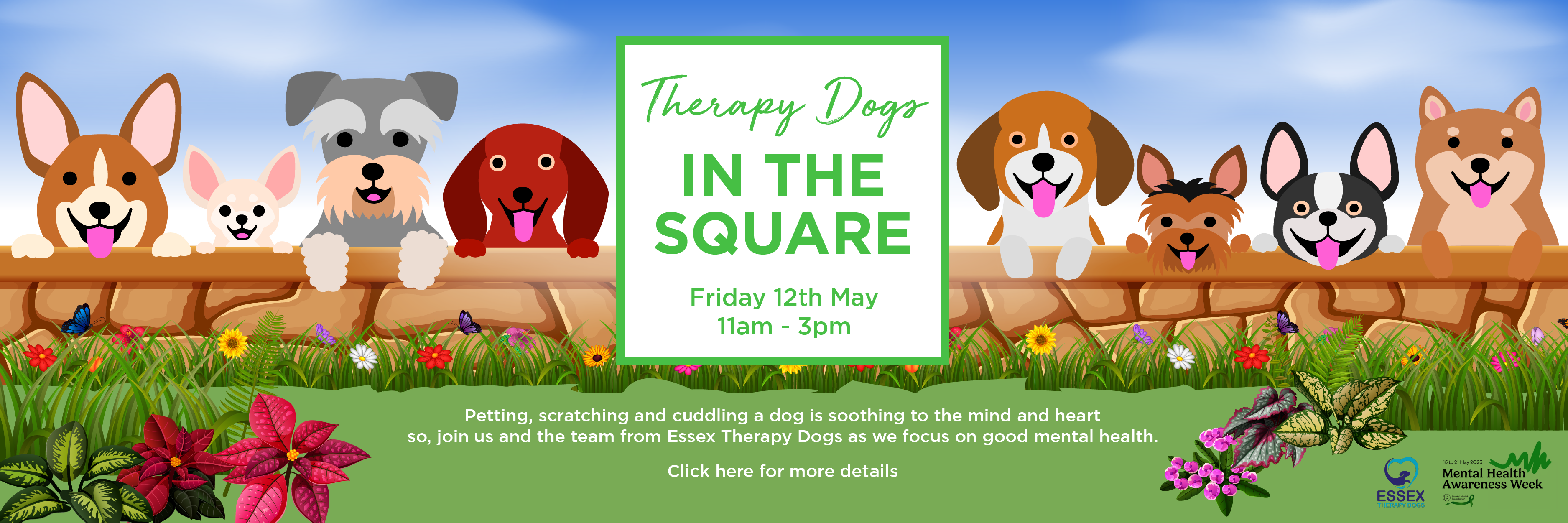 Therapy Dogs came to the Square